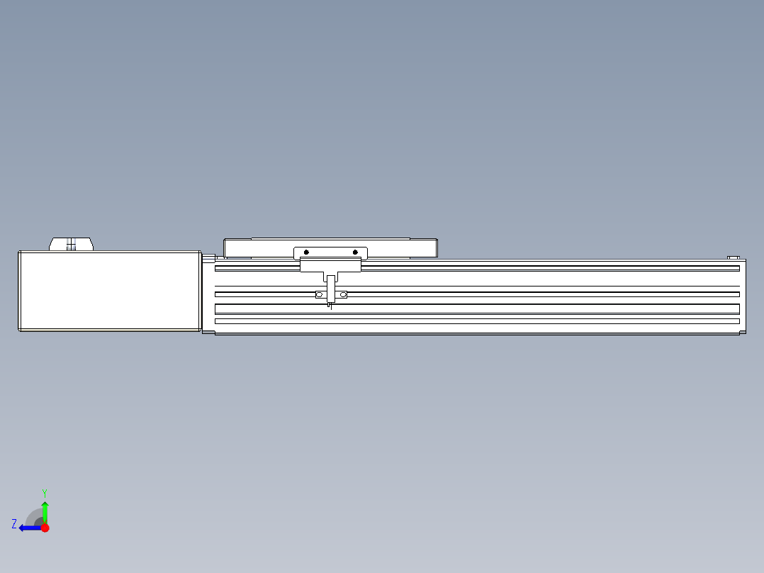 同步带全封闭直线模组TPA-HCB-120D-90-L200-MR-C-P40-N3右视图