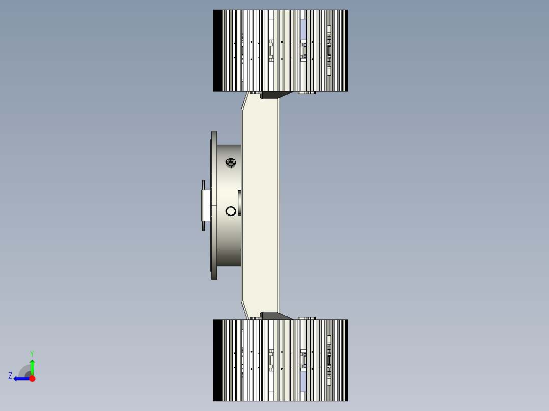 6吨履带底盘右视图