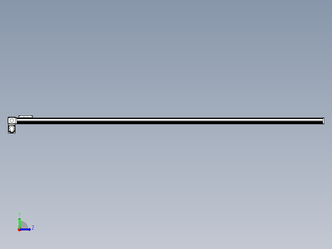 同步带全封闭直线模组TPA-HCB-105D-90-L2600-LP-Y-P20-N3左视图