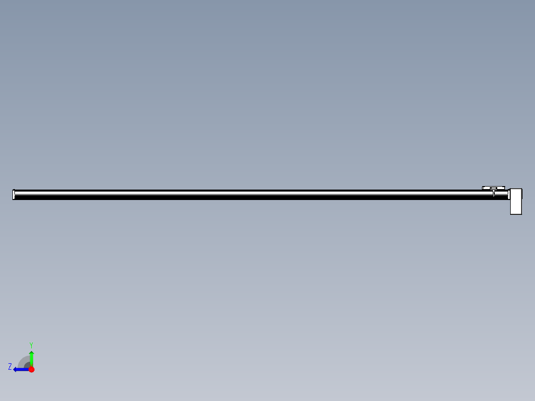 同步带全封闭直线模组TPA-HCB-105D-90-L2600-LP-Y-P20-N3右视图