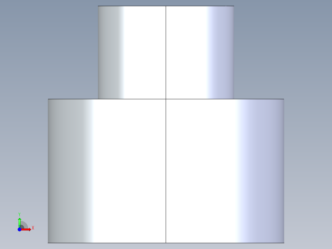 CPVC管件11-Sch80_ReducerCoupling_SxS_9829-249_2in x 1in前视图