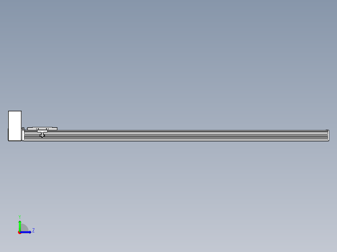同步带全封闭直线模组TPA-HCB-110D-90-L1300-RU-C-P40-N3左视图