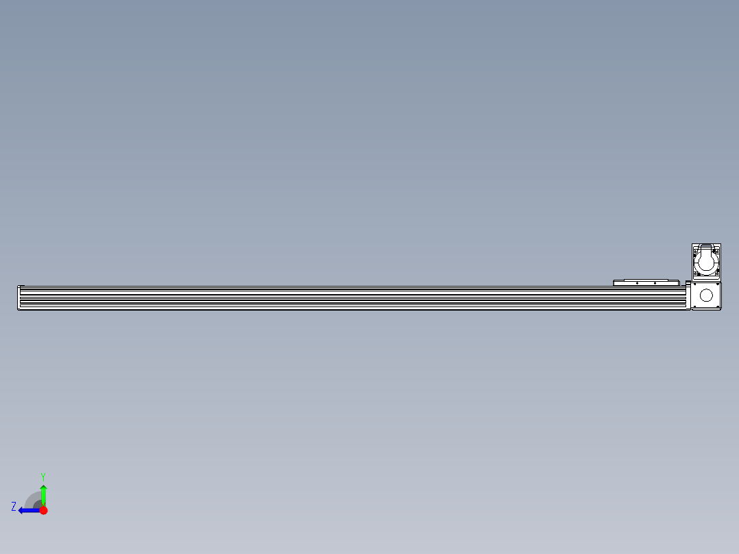 同步带全封闭直线模组TPA-HCB-110D-90-L1300-RU-C-P40-N3右视图
