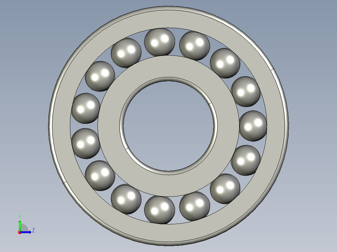 深沟球轴承6409左视图
