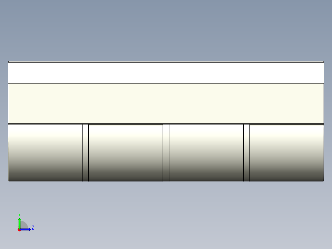鋁合金蝶型鉸鏈(B)5570-3D多系列多零件图纸模型左视图