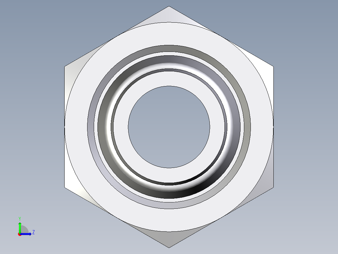 卡套式工业通用硬管接头EO_Swivel_union_GZ25SCF左视图