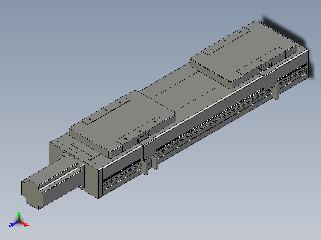 直线模组LHC14-S300-M设计图纸