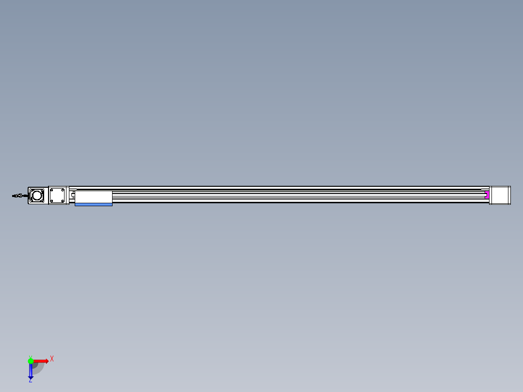 威洛博LB.GB同步带传动--欧规系列GB8-L96-S1800-BL-P40俯视图