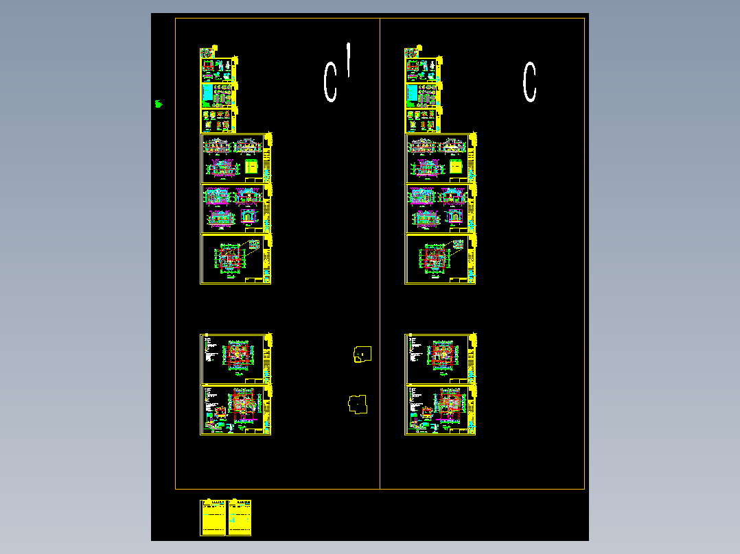轻型木结构别墅建筑设计施工CAD图纸