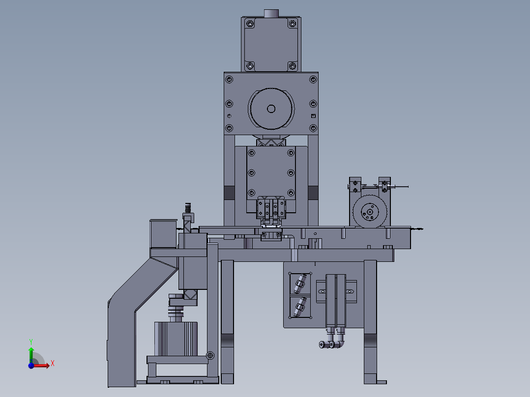 凸轮裁切机前视图