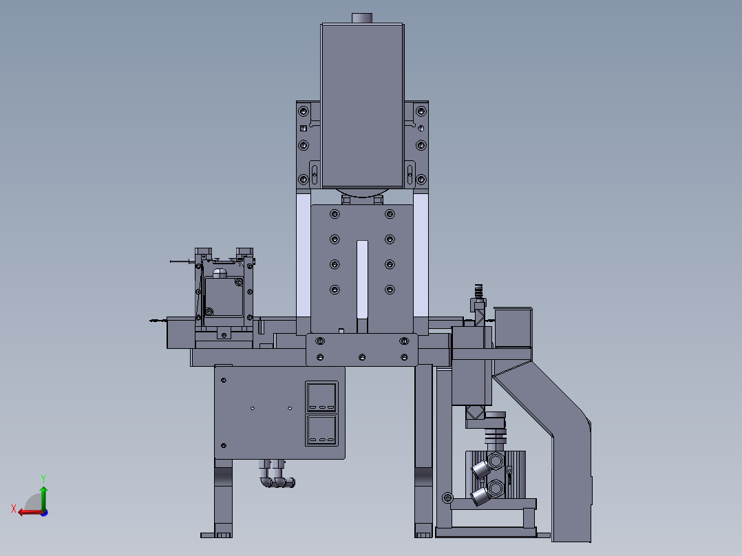 凸轮裁切机后视图