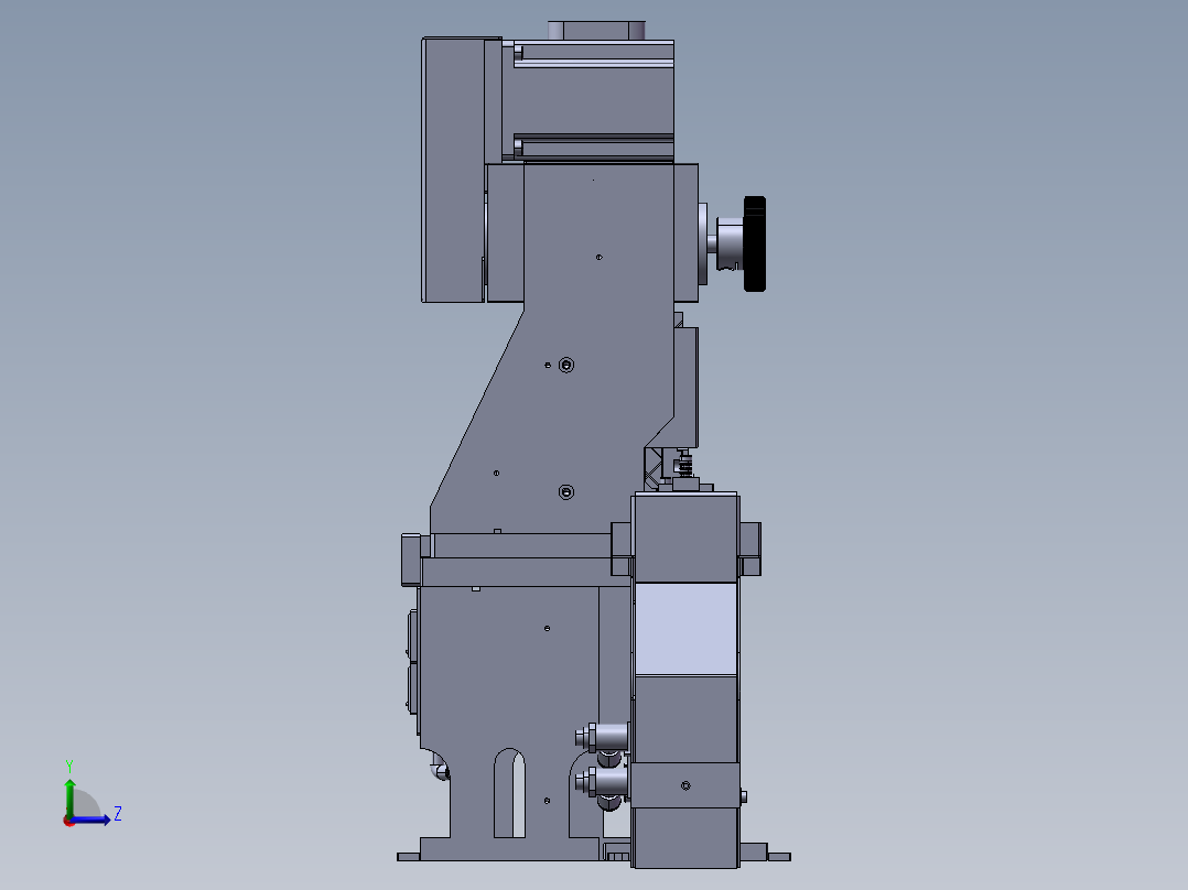 凸轮裁切机左视图