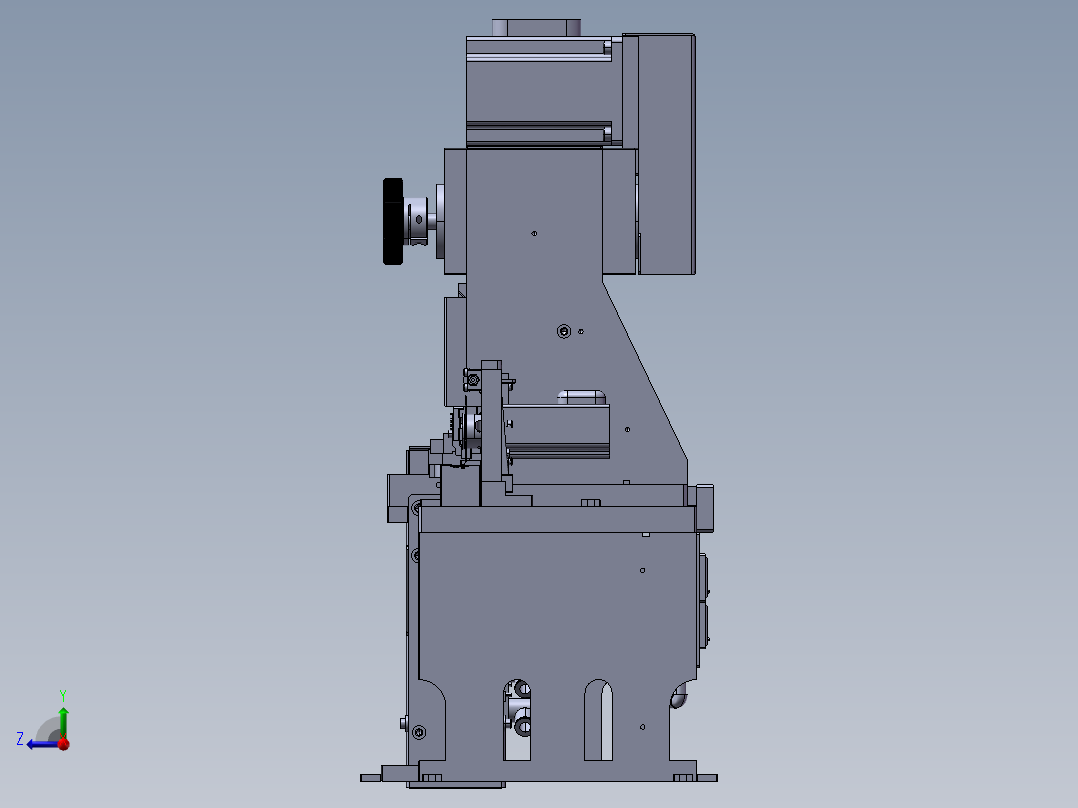 凸轮裁切机右视图