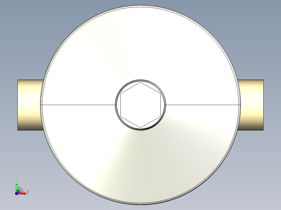 2DKMDMCP NO-DA 气动隔膜阀、常开型双作用，与男性的两端，公制系列PP-H前视图