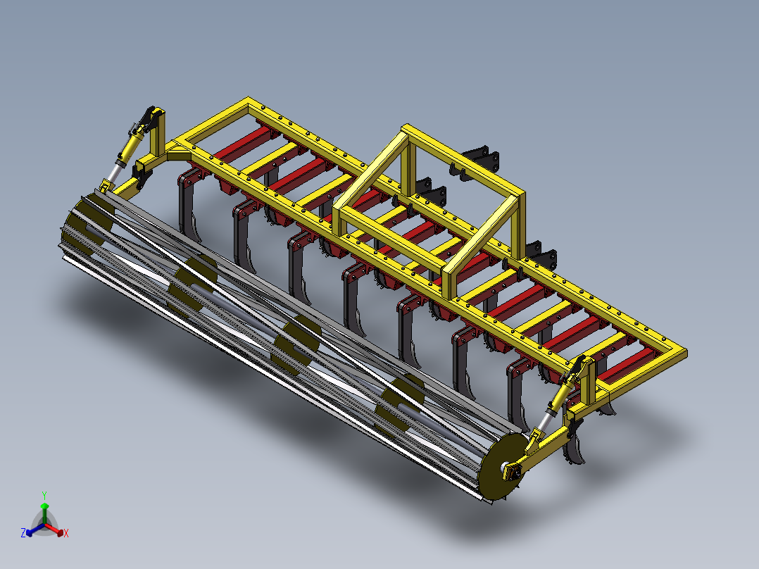 农业机械正等轴测图