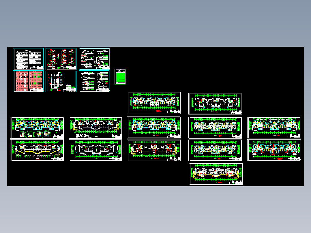 高层住宅楼的电气照明设计图纸