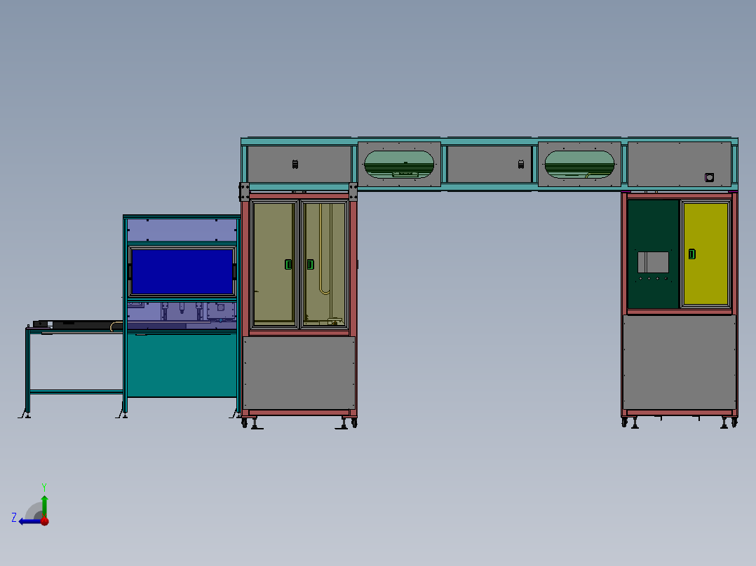 22寸液晶面板 搬运移载设备sw18可编辑右视图