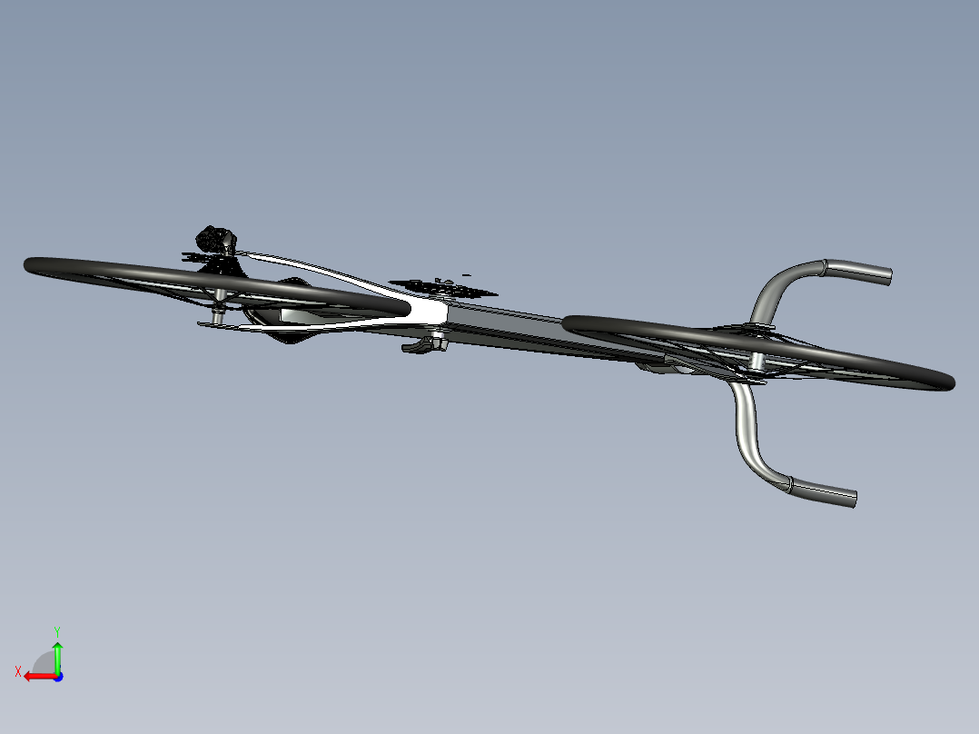39---未来的自行车step三维图纸模型设计图纸后视图