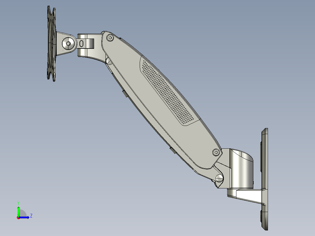 显示器支架-气弹簧型WGA左视图