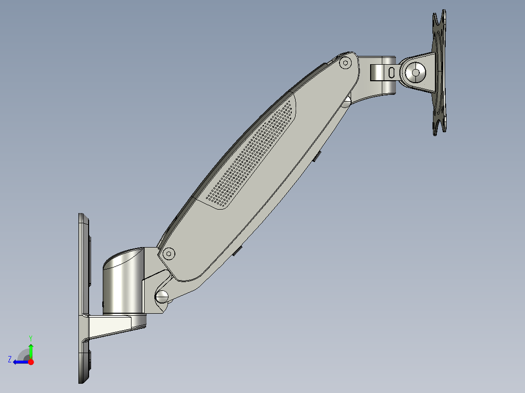 显示器支架-气弹簧型WGA右视图