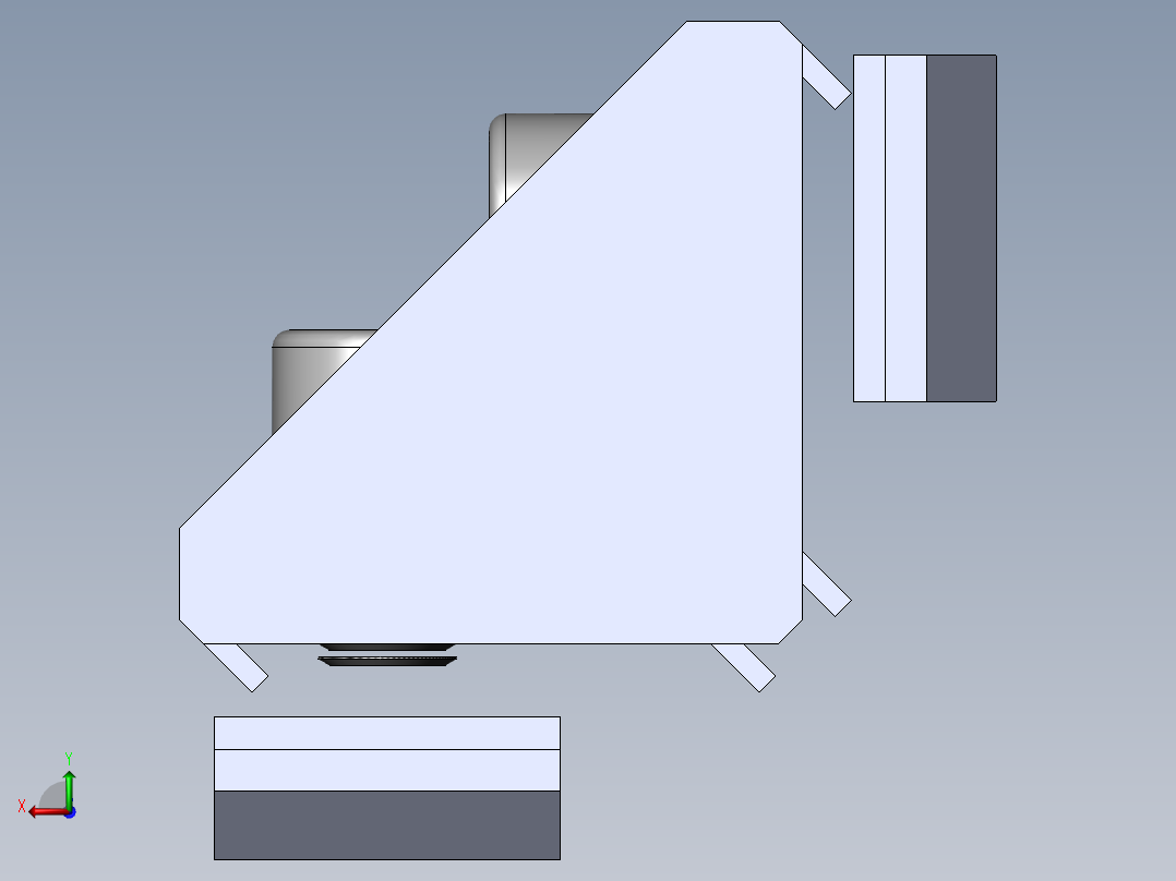 铝型材及其附件3.21.30.3030.STB右视图