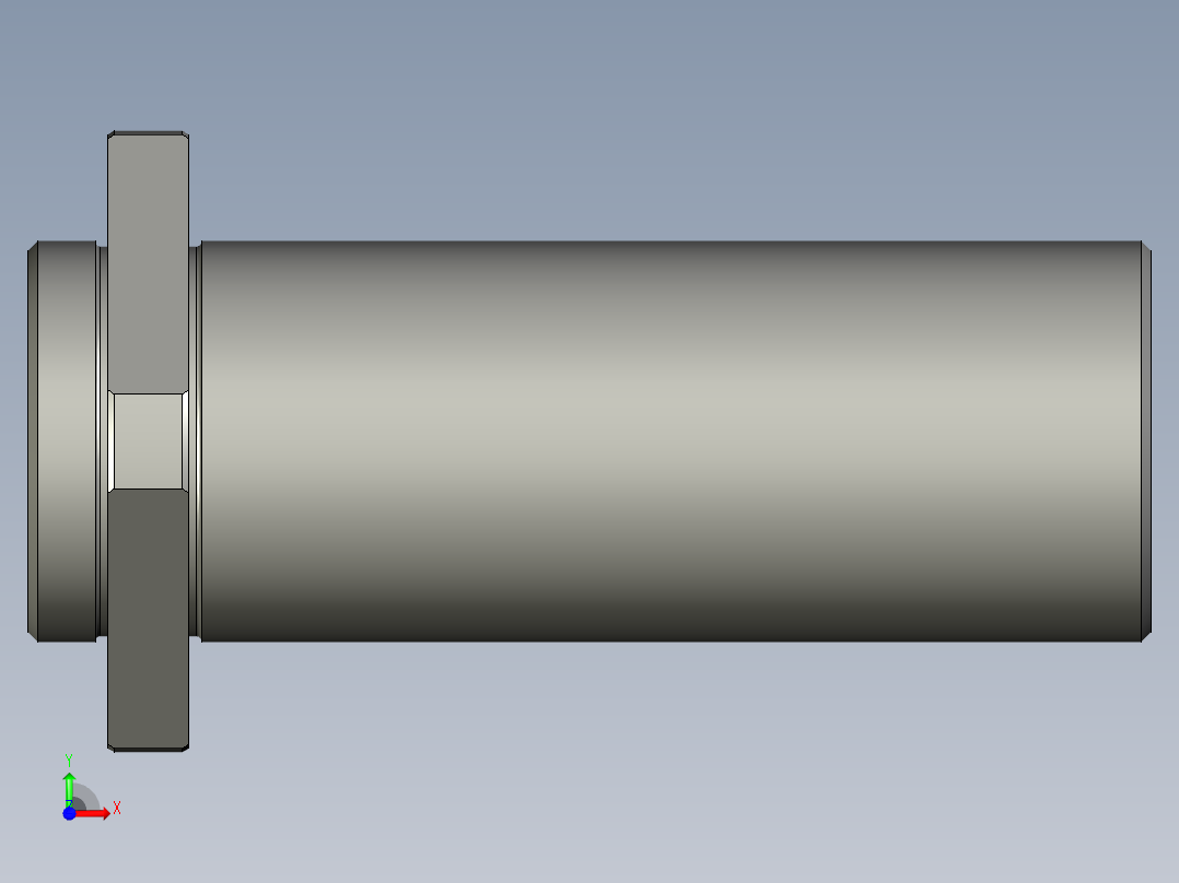 THK滚珠导套3D模型IGS格式前视图