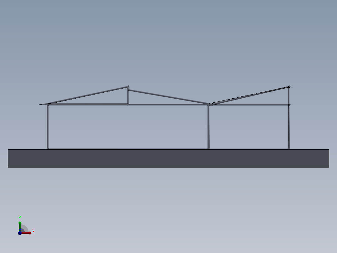日光温室前视图