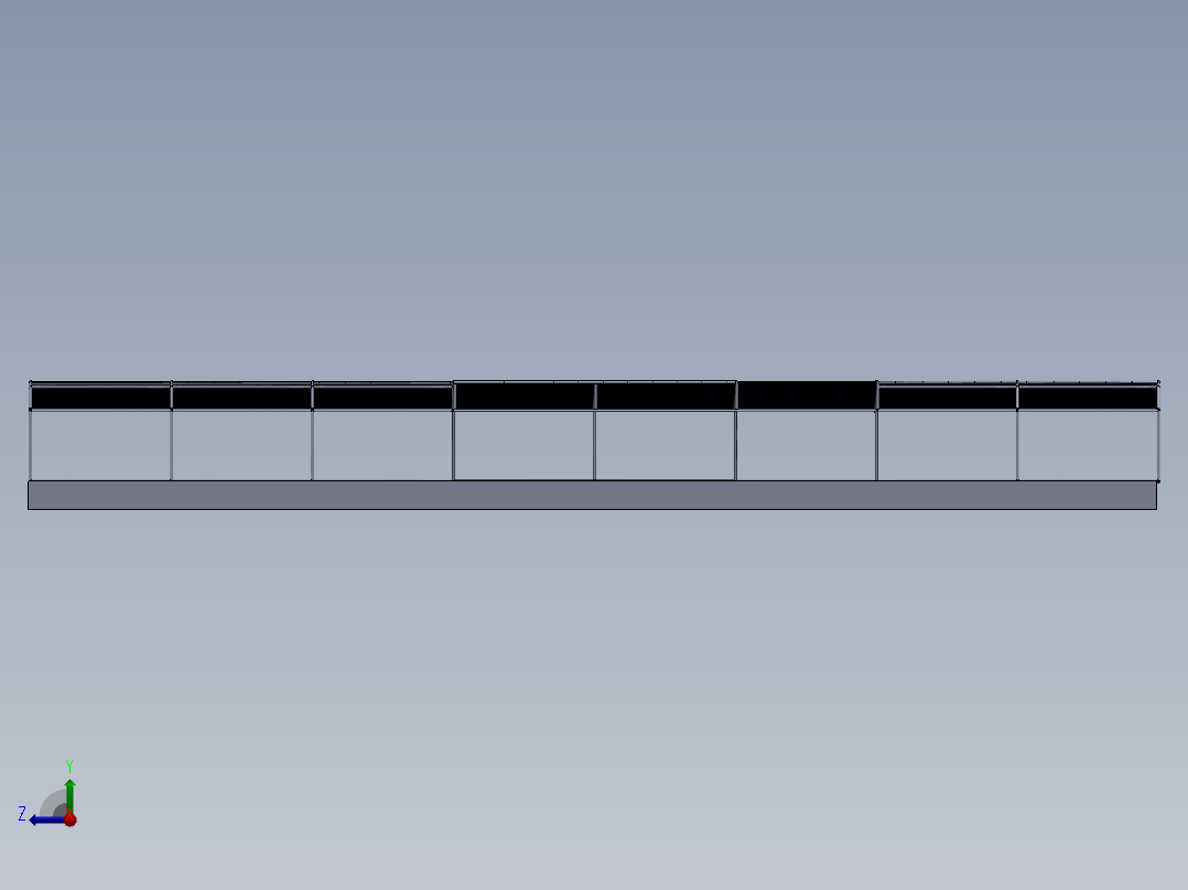 日光温室右视图
