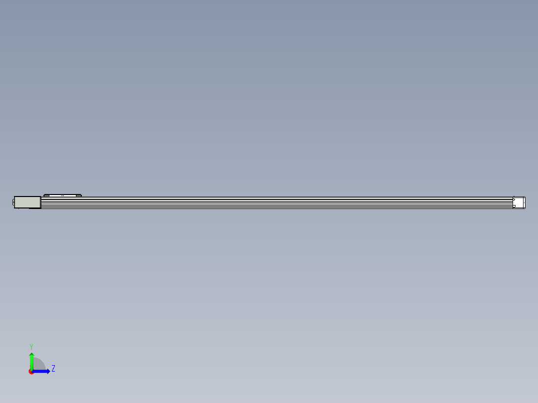 同步带滑台-欧规BC6H-L60-S2400-L-ZP40-D3左视图