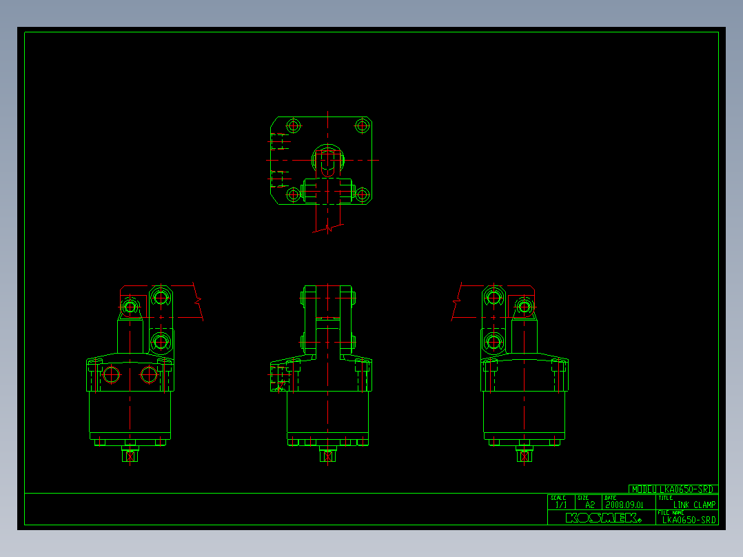 KOSMEKLKA0650-SRD多系列多零件图纸模型