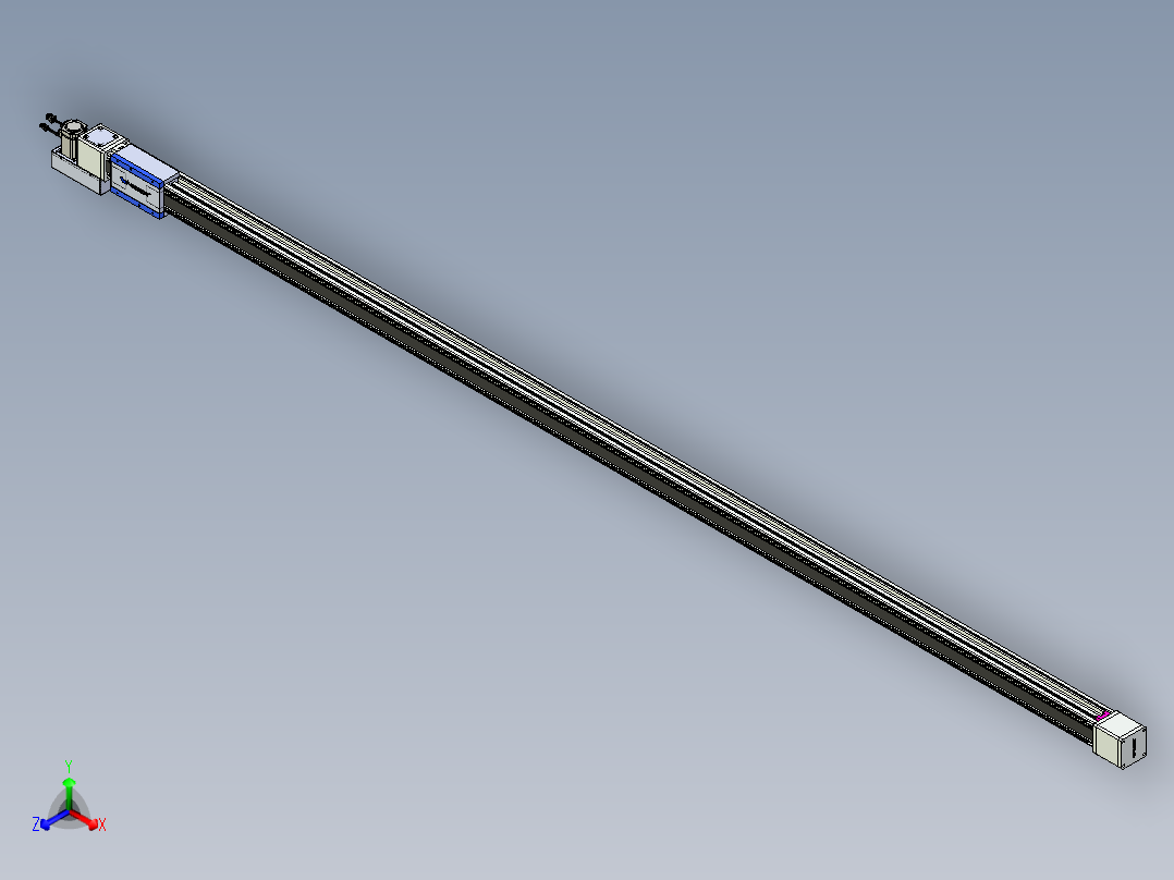 威洛博LB.GB同步带传动--欧规系列GB8-L96-S3400-BL-P40正等轴测图