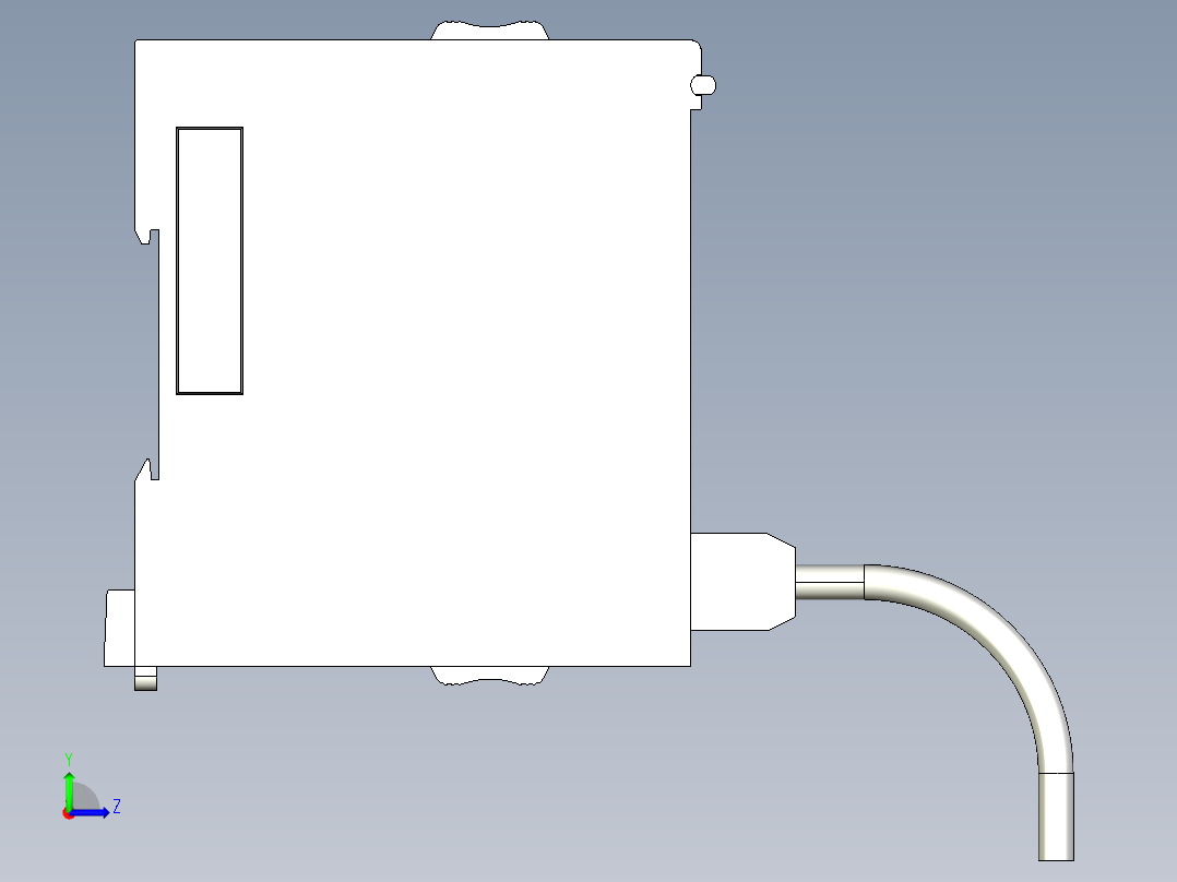 基恩士KV-FL20(V)_kc图纸模型左视图