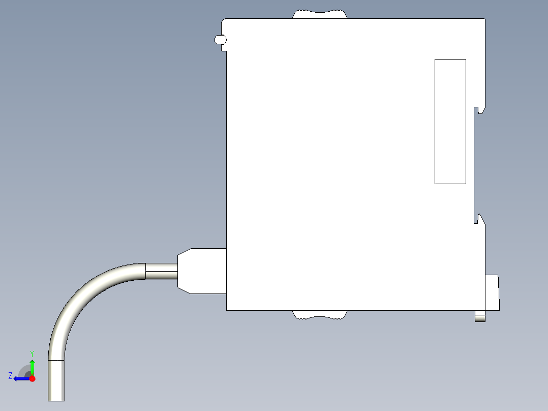 基恩士KV-FL20(V)_kc图纸模型右视图