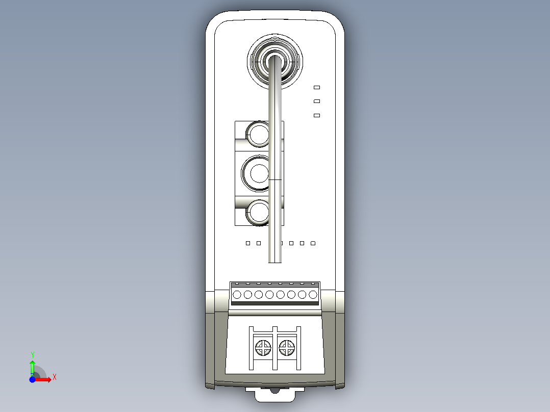 基恩士N-R2_kc图纸模型前视图