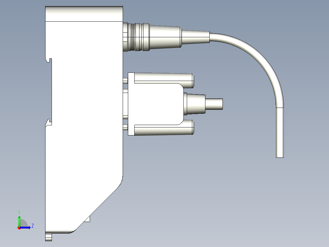 基恩士N-R2_kc图纸模型左视图
