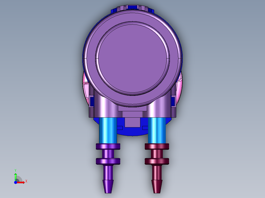 卡默尔家用扫地机器人直流齿轮泵前视图