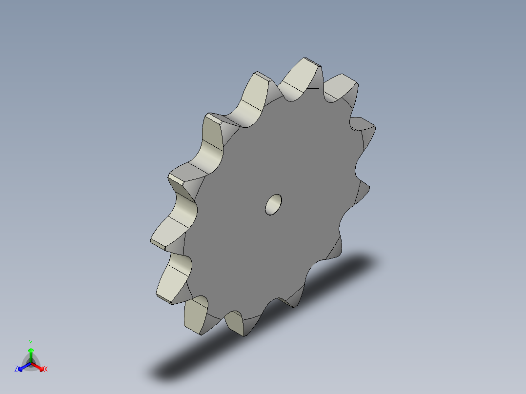 链轮-Sprocket_13-15-20--__3_.stp正等轴测图