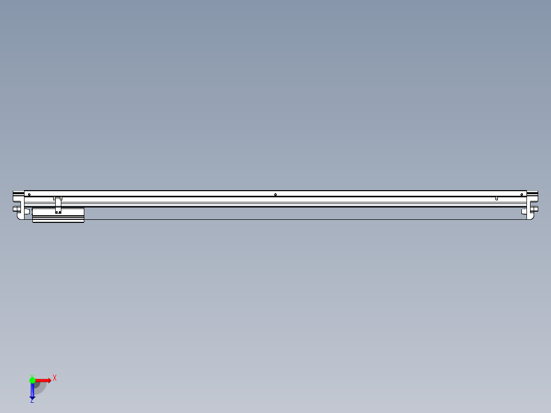 威洛博VL系列直线电机模组-VL22H2-S1350俯视图