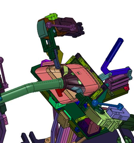 汽车装饰尾管焊接工装