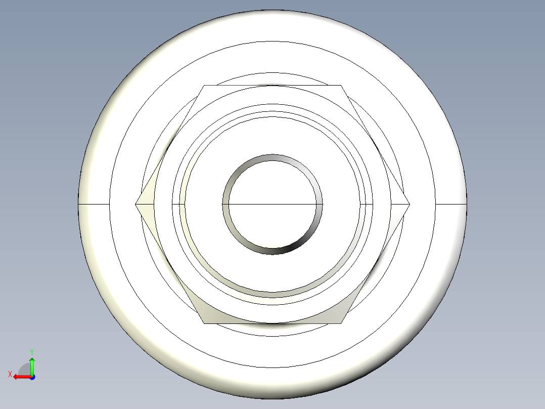 分割定位柱(短型)2212-3D多系列多零件图纸模型后视图