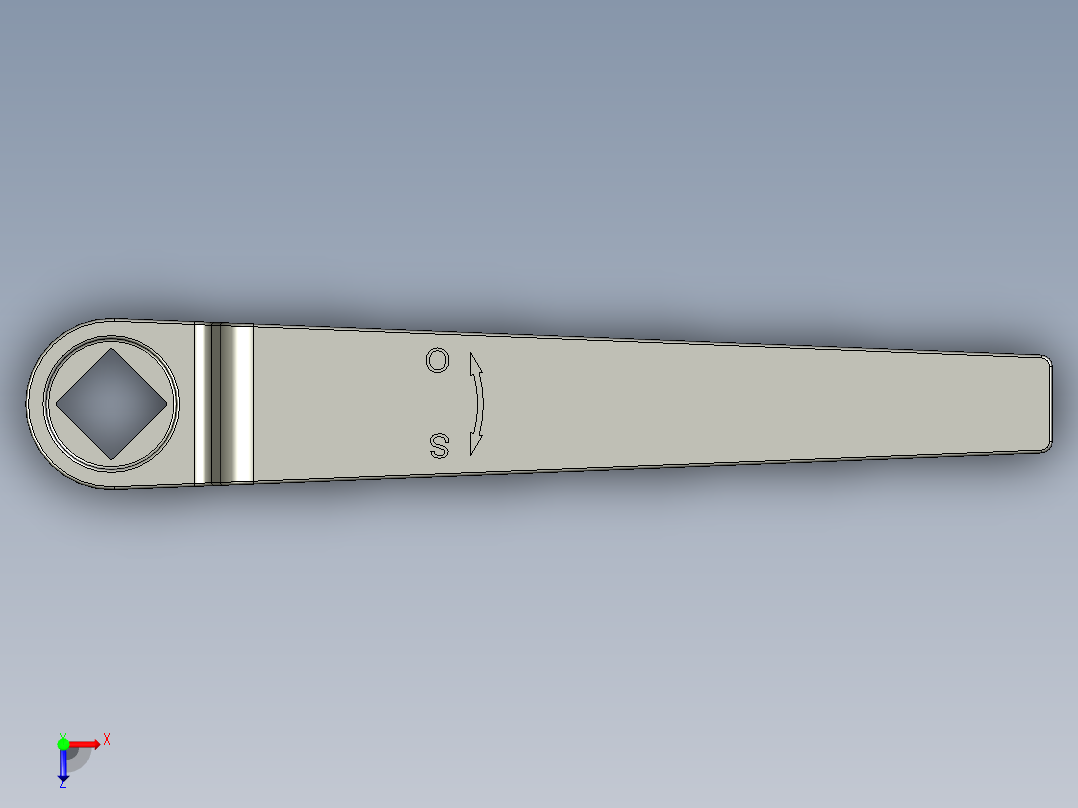 管道手动球阀-水管开关阀-手动阀门User Library-MD52C150DN25-2_DN25~32Handle俯视图