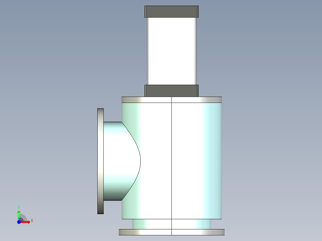 阀门模型GDQ-J200________(____)前视图