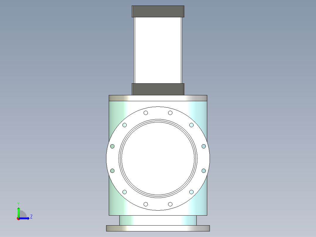 阀门模型GDQ-J200________(____)左视图