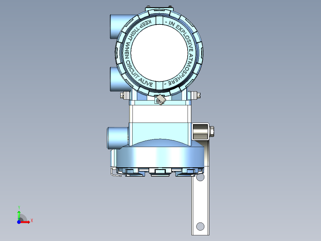 4000原位氧气变送器前视图