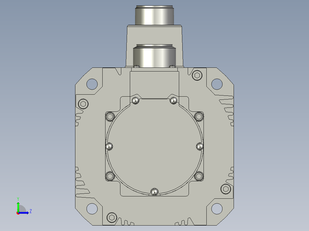 6000W MGME伺服马达左视图