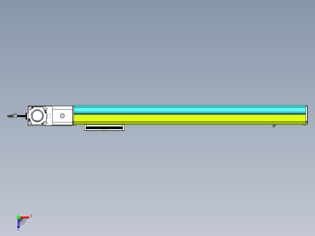 威洛博VBC同步带传动一无尘环境VBC17-L45-S750-BL-ZP75-C3俯视图