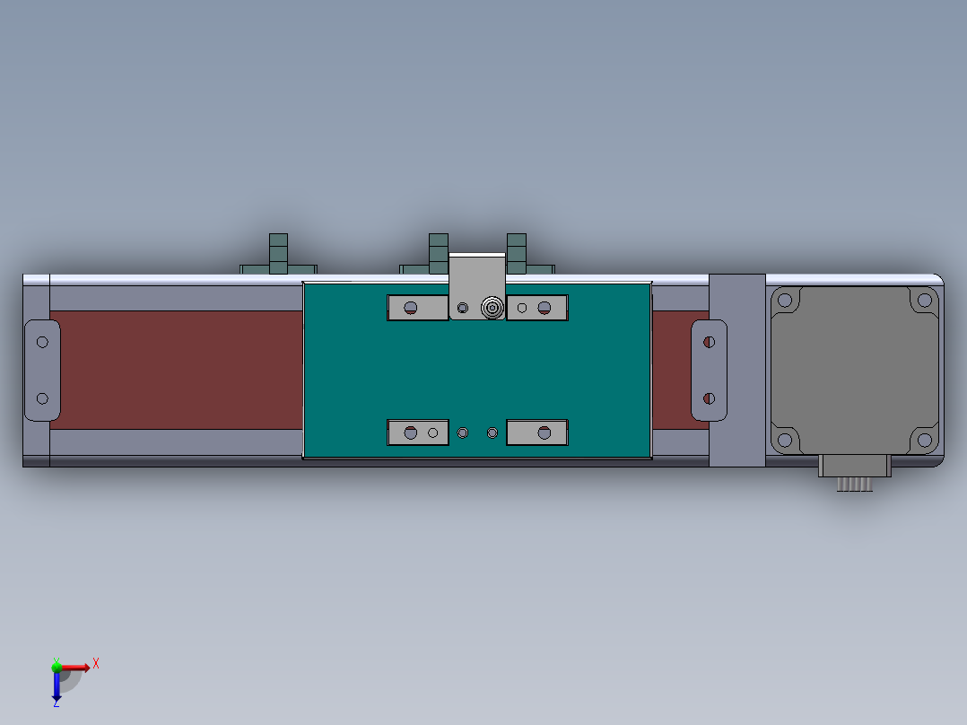 MTB同步带半封闭MTB6-BW-57俯视图