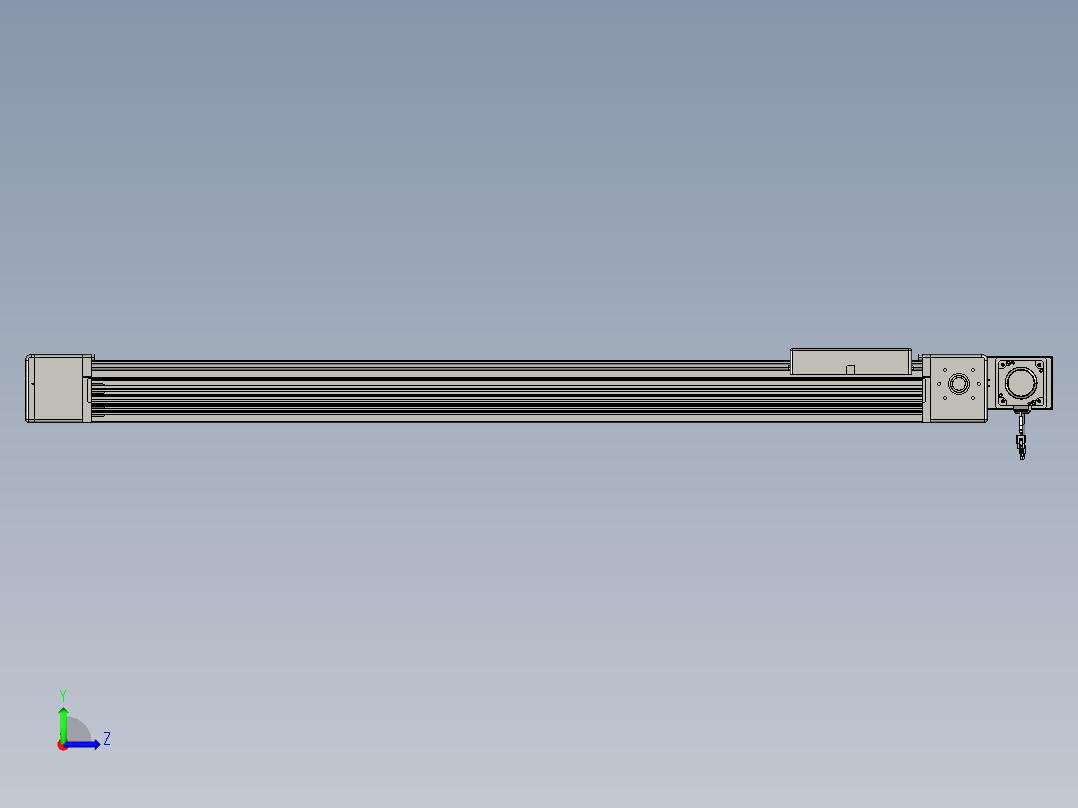 威洛博直线电机模组EB16-L208-S1200-BL-ZP75-MS3-5K左视图