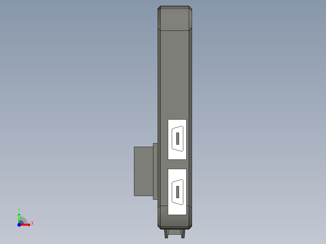 基恩士CV-E300_kc图纸模型前视图