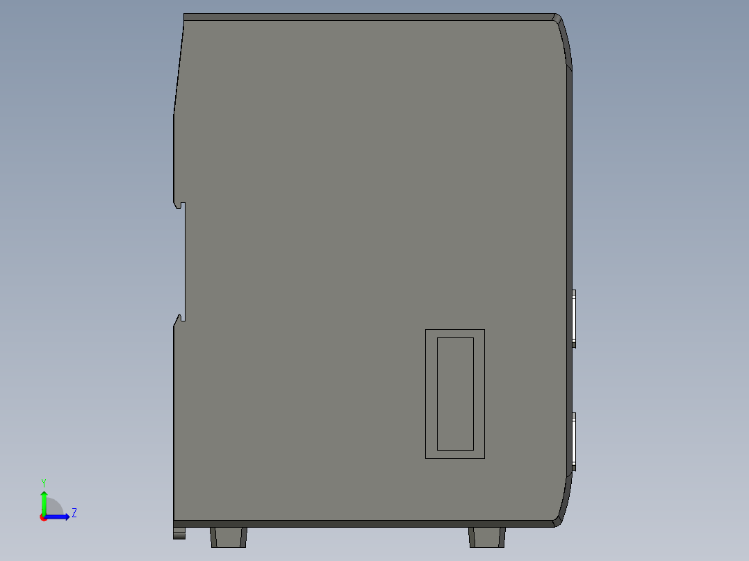 基恩士CV-E300_kc图纸模型左视图